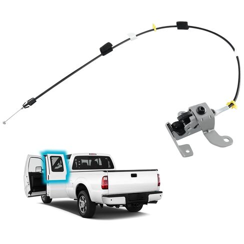مزلاج الباب العلوي الأيسر الخلفي مع كابل لسيارة Ford F-Series F250 Super Duty 2017-2022، F350 Super Duty 2017-2022 (كابينة ممتدة Super CAB) PN: HC3Z-28264A01-B HC3Z28264A01B in Kuwait