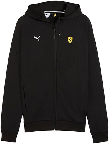 PUMA Scuderia Ferrari Men's Hooded Jacket, Black, Xlarge in Saudi Arabia