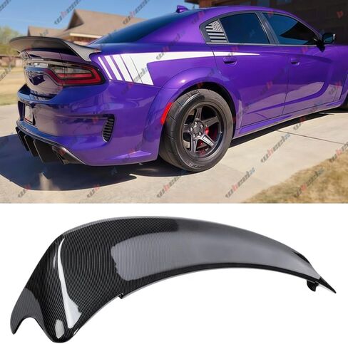 2015–2023 Compatible with Dodge Charger, Rear Trunk Spoiler, Redeye Style, Gloss Black ABS – WheelX in Saudi Arabia