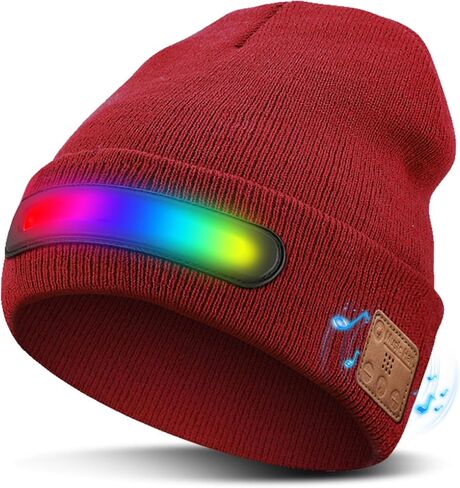 قبعة صغيرة للجنسين مع هدايا RGB Light & Bluetooth للرجال للنساء الأب أبعاد USB قابلة لإعادة الشحن in Kuwait