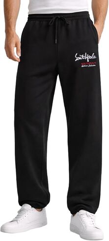 Southpole Active Mens Sweatpants - Breathable Soft Sweatpants for Men Open Bottom Fleece Joggers Men with Pockets (S-XL) in Saudi Arabia