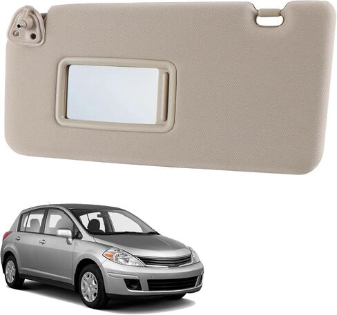 واقي الشمس متوافق مع Nissan Versa 2007-2012 وTiida 2004-2012 جانب السائق الأيسر وجانب الركاب الأيمن يحل محل 96401-EL31A 96400-ED500-A178 (رمادي) in Kuwait