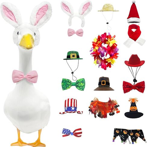 Poseable Goose Wings for Porch Lawn Goose Outfit Accessories Clothing Porch Clothes for Patio Yard Lawn Decor in Saudi Arabia