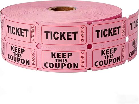 2200 Pcs (1100 Pairs) Raffle Tickets Double Roll, Blue 50/50 Raffle Tickets, Consecutively Numbered for Raffles, Events, Fundraisers, Carnivals & Classroom Activities in Kuwait