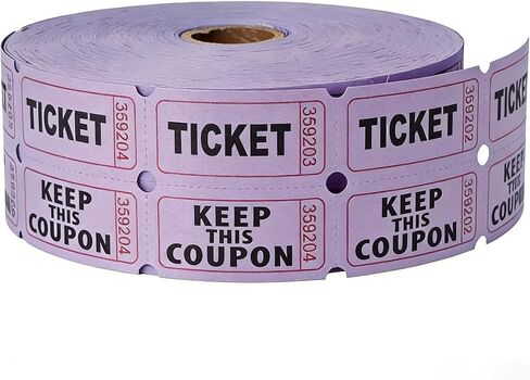 2200 Pcs (1100 Pairs) Raffle Tickets Double Roll, Blue 50/50 Raffle Tickets, Consecutively Numbered for Raffles, Events, Fundraisers, Carnivals & Classroom Activities in Kuwait