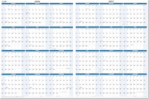 2026 و2027 مخطط تقويم جداري قابل للمسح رطب وجاف لمدة عامين، 24 شهرًا، 24 بوصة × 36 بوصة. كاملة مع قلم تحديد جاف وممحاة ذات رأس رفيع in Kuwait