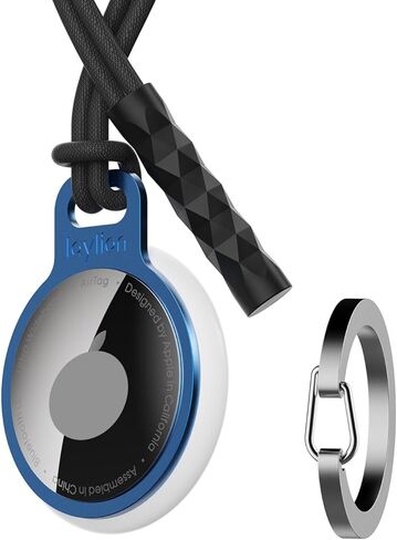 2 حزمة Laylion airtags حلقة حامل آمنة، الألومنيوم غير مرئية رقيقة رقيقة سلسلة المفاتيح الحد الأدنى ل AirTag 2021 Finder Items iPhone 12/13 Dogs، Cat، Backpacks Air Tag Keys Carabiner in Kuwait