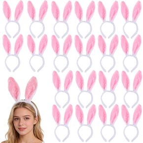 20 قطعة من عصابة الرأس على شكل أذن الأرنب، قبعة على شكل أذن الأرنب مع آذان حيوان لطيف على شكل أذن أرنب، قبعات مضحكة للنساء هدايا الحفلات in Kuwait