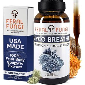 Feral Fungi Lion's Mane Tincture - Say NO to Often diluted tinctures That Don’t Work - 100% Pure Mushroom Extract from USA Grown & Harvested Mushrooms - 1 oz in Saudi Arabia