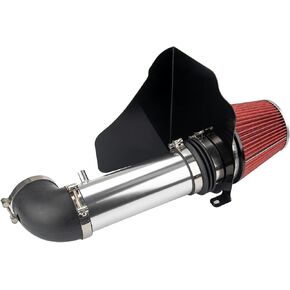 PHILTOP Cold Air Intake System Aluminum Polished red High Flow Compatible With Dodge Charger 2006-2019, Challenger 2008-2019, Magnum 2005-2008, Compatible With Chrysler 300 2005-2019, 5.7L, 6.1L in Kuwait