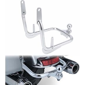 Motorcycle Trailer Hitch Tow Fit Receiver Hitch with Diameter Trailer Hitch Ball for Harley Touring Road Glide Road King Street Glide Ultra Limited Electra Glide 2009-2023 (Gloss Black) in Saudi Arabia