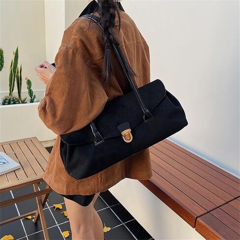 Suede Shoulder Bag for Women Brown Tote Bag 2025 Fall Trendy Purse Top Handle Designer Hobo Handbag in Saudi Arabia