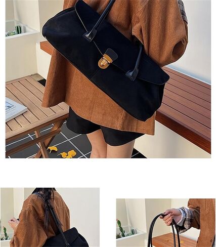 Suede Shoulder Bag for Women Brown Tote Bag 2025 Fall Trendy Purse Top Handle Designer Hobo Handbag in Saudi Arabia