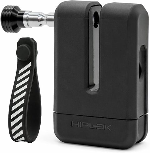 Hiplok MD1000 مكافحة زاوية طاحونة دراجة نارية قفل القرص الماس (أسود) in Kuwait