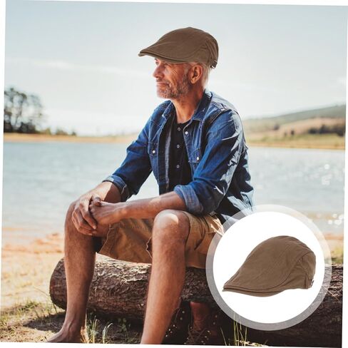 LIFKOME Berets Mens Driving Cap Mens Beret Hats Men’s Hats Newsboy Hat Beret Newsboy Cap Driver Hat in Saudi Arabia