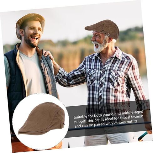 LIFKOME Berets Mens Driving Cap Mens Beret Hats Men’s Hats Newsboy Hat Beret Newsboy Cap Driver Hat in Saudi Arabia