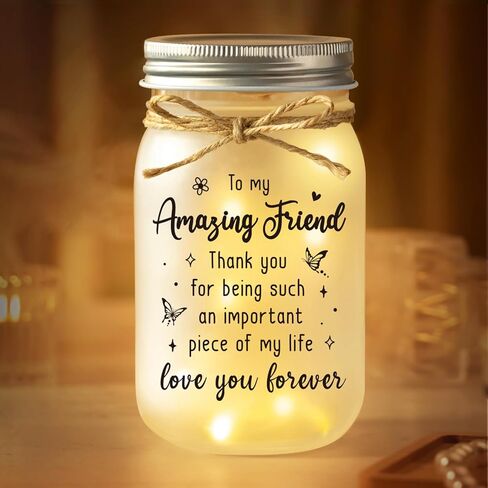 GiltGlimmer Daughter Gifts from Mom, Mason Decorative Jar Night Light for Daughter, Mother Daughters Gift Ideas, Birthday Graduation Gifts for Daughters Mother's Day in Saudi Arabia