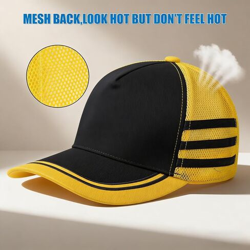 قبعات سائقي الشاحنات الشبكية الزرقاء، قبعة Snapback Thinking القماشية للنساء والرجال in Kuwait