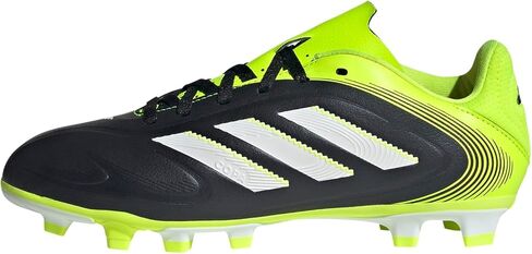 adidas Unisex Kids Copa Club Pure 3 Firm/Multi Ground Cleats (Little Kid/Big Kid), Black/White/Lucid Lemon, 3.5, Medium in Saudi Arabia