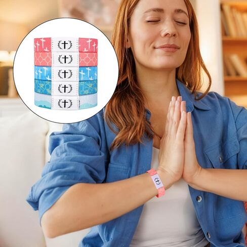 Penitue Bible Verse Bracelet, Wearable Christian Daily Wristbands with NFC Scan Inspirational Bracelet Religious Jewelry for Women & Men in Saudi Arabia