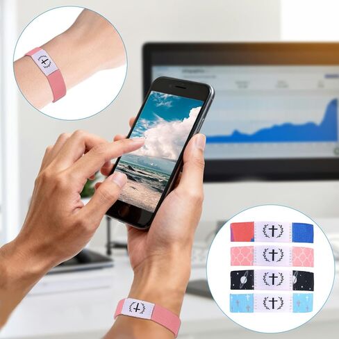 سوار آية الكتاب المقدس، أساور معصم مسيحية يومية يمكن ارتداؤها مع سوار ملهم بمسح NFC مجوهرات دينية للنساء والرجال in Kuwait