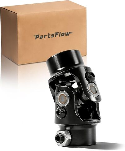 Partsflow أسود توجيه يدوي U مشترك 3/4-36 خدد × 3/4 بوصة DD لـ 1963-1968 شيفروليه كورفيت لـ 1966-1975 فورد برونكو E-150 F-150 F-250 in Kuwait