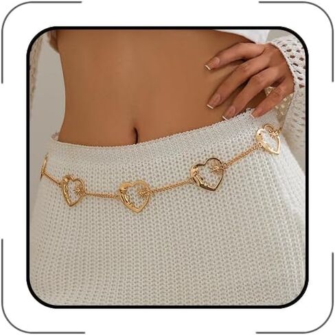 Pirate Gold Waist Chain for Women Gold Chain Belt for Dress Coin Belly Chains Beach Belly Body Chains Fashion Pirate Accessories Renaissance Jewelry Costume Gifts in Saudi Arabia