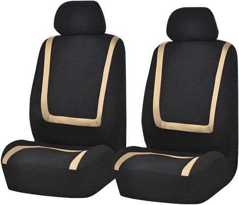 Car Seat Covers, Full Set Split Non-Slip Vehicle Front & Rear Seat Protector, Durable Comfortable Automotive Interior Chair Protective Cover, Universal for SUV Automobile Truck (Black) in Saudi Arabia