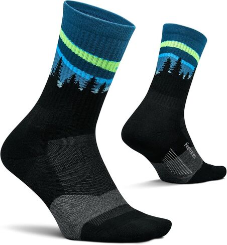 جورب صغير من Feetures Trail Max Cushion - جوارب للمشي لمسافات طويلة للرجال والنساء - رمادي، متوسط ​​(3 أزواج) in Kuwait