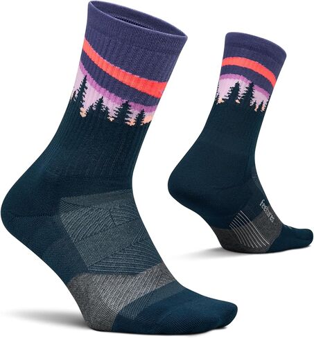 جورب صغير من Feetures Trail Max Cushion - جوارب للمشي لمسافات طويلة للرجال والنساء - رمادي، متوسط ​​(3 أزواج) in Kuwait
