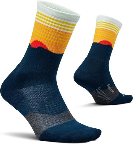 جورب صغير من Feetures Trail Max Cushion - جوارب للمشي لمسافات طويلة للرجال والنساء - رمادي، متوسط ​​(3 أزواج) in Kuwait