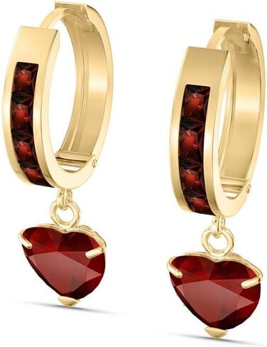 4.1 Carat 14K Solid Gold Sicily Garnet Earrings in Saudi Arabia