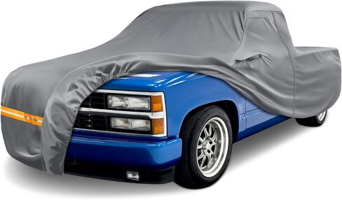 Car Cover Compatible with 1988-1999 Chevy C/K 1500/2500/3500,Custom Fit for Regular Cab Short Bed(6.5 ft Bed), Black in Saudi Arabia