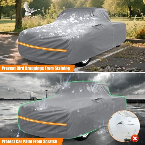 Car Cover Compatible with 1988-1999 Chevy C/K 1500/2500/3500,Custom Fit for Regular Cab Short Bed(6.5 ft Bed), Black in Saudi Arabia