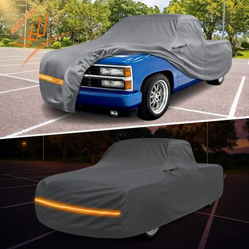 Car Cover Compatible with 1988-1999 Chevy C/K 1500/2500/3500,Custom Fit for Regular Cab Short Bed(6.5 ft Bed), Black in Saudi Arabia