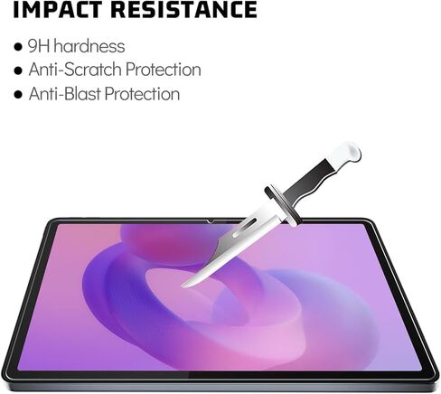 واقي شاشة لجهاز Lenovo Tab M11 (2024) مقاس 11 بوصة، طبقة من الزجاج المقوى عالي الدقة بالكامل، شفاف عالي الدقة، صلابة 9H، بدون فقاعات [عبوة من قطعتين] in Kuwait