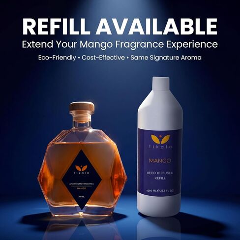 Luxury Reed Diffuser - 23.67 FL OZ - 700 ML - Home Fragrance - Odor Eliminator - Scent Diffuser - Reed Diffuser for Bathroom - Gift Luxury Diffuser -Home Decor Fragrance - Crystal Bottle in Saudi Arabia