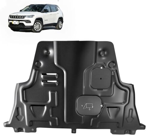 Front Engine Splash Shield Fit for 2017-2021 Jeep Compass Engine Case Guards Suitable for Compass Under Engine Cover Mud Flaps Directly Replace Original in Saudi Arabia