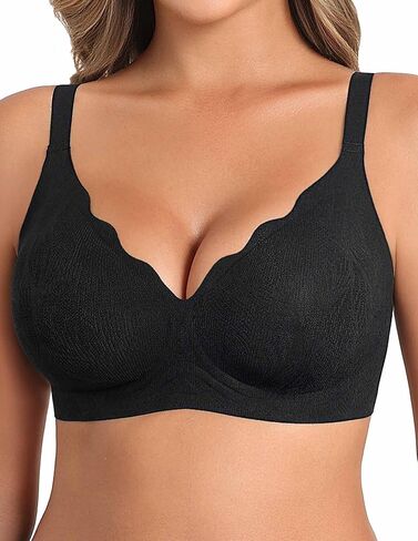 Avidlove Women's Wireless Bras Seamless Bra Full Coverage Lace Tshirt Everyday Bra S-3XL in Saudi Arabia