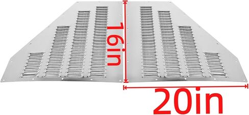 A Pair of Aluminum Hood Louver Vent Panel Cooling Kit Replacement for Jeep Cherokee XJ 1984-2001 Replacement for Comanche 1986-1992 Left Right Black in Kuwait