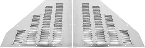A Pair of Aluminum Hood Louver Vent Panel Cooling Kit Replacement for Jeep Cherokee XJ 1984-2001 Replacement for Comanche 1986-1992 Left Right Black in Kuwait