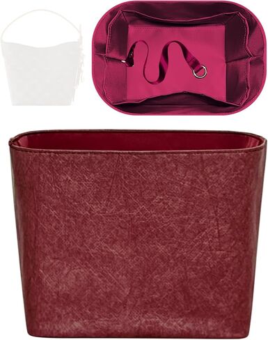 Purse Organizer Insert, Slim Inside Storage Bag Organizer Insert Fit for LV All In BB Bucket Bag Lightweight Inside Storage Pouch (Style-04, BB) in Saudi Arabia