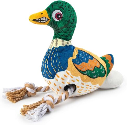 Pet Tug-of-War Toy with Squeaker – Durable Duck-Shaped Dog Toy for Medium to Large Breeds, Rope Design for Interactive Play, Built-in Squeaker for Extra Fun (Duck) in Saudi Arabia