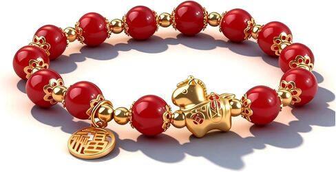 Jade Bracelet for Women Good Luck Charm Money Bracelet Wealth Natural Stone Green Beaded Jade Bangle Blessing Charm Red Jewelry Friendship Birthday Gifts in Saudi Arabia