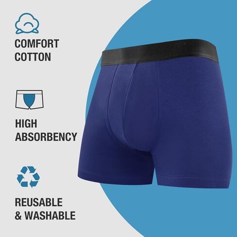 3 PCS Men's Boxer Briefs for Moisture Wicking Briefs Underwear Breathable in Saudi Arabia