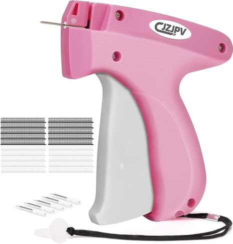 Fine Stitch Gun for Clothes, Stitchy Sewing Gun Quick Clothing Fixer, Micro Clothing Tag Gun Kit Include 6 Fine Needles & 2,000 Mini Fasteners, WarmPink+Blue in Saudi Arabia