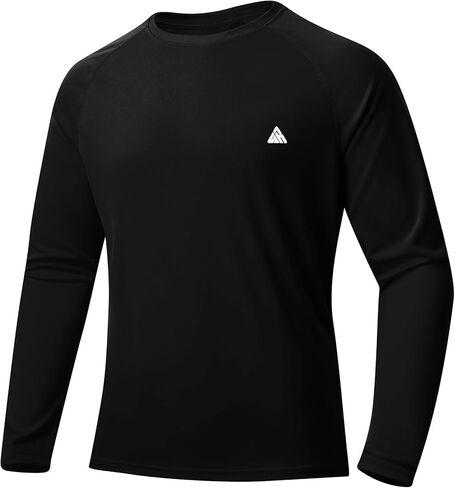 ZITY Men's UPF 50+ Sun Protection Shirts Long Sleeve Lightweight Rash Guard UV SPF Fishing Hiking Running Workout T-Shirt in Saudi Arabia
