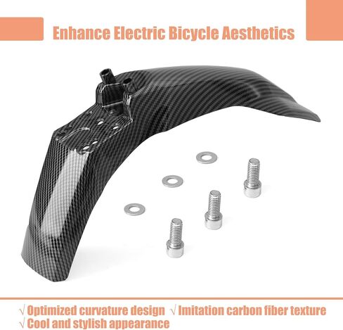 Electric Dirt Bike Rear Fender Compatible with Tuttio Soleil 01 Electric Off-Road Motorcycle Mud Guard Replacement for Tutti Soleil01 E-Bike Imitation Carbon Fiber Texture Mudguard in Saudi Arabia