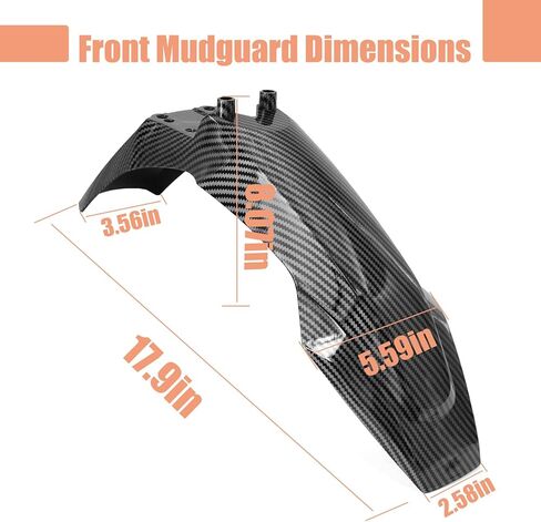 Electric Dirt Bike Rear Fender Compatible with Tuttio Soleil 01 Electric Off-Road Motorcycle Mud Guard Replacement for Tutti Soleil01 E-Bike Imitation Carbon Fiber Texture Mudguard in Saudi Arabia
