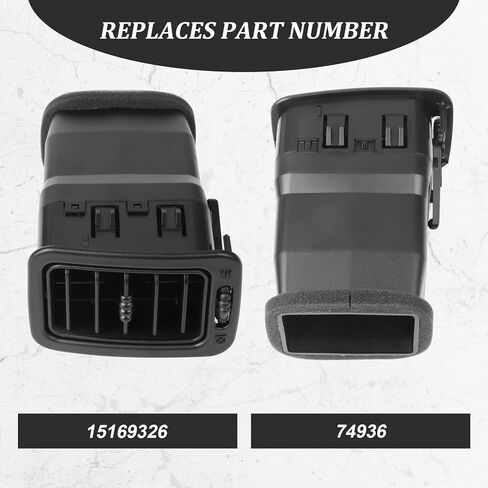 Compatible for Dash A/C Air Vent Deflector Assembly Passenger Side 1999-2007 Chevrolet Chevy GMC Sierra Cadillac 15169326 Tan in Saudi Arabia